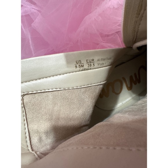 White Square Toe Lace Up Block Heel Ankle Boots Women's Size 9.5 - Picture 4 of 4